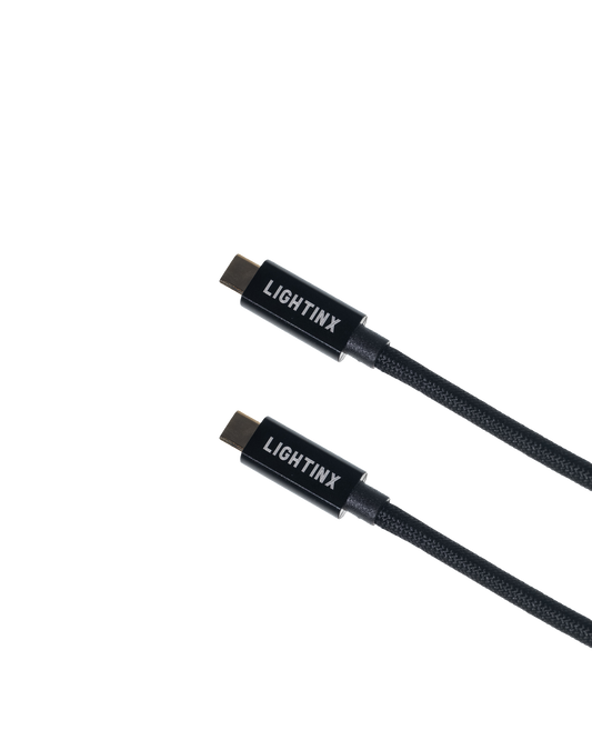 LightinX USB 4 C to C Cable 3.3 ft, 8K60Hz FUHD Display, 40 Gbps Data Transfer, 240W PD3.1, Compatible Thunderbolt 4/3, iPhone 15/15Plus/15Pro/15ProMax, Laptop, Tablets, Phones, eGPU Docking and More